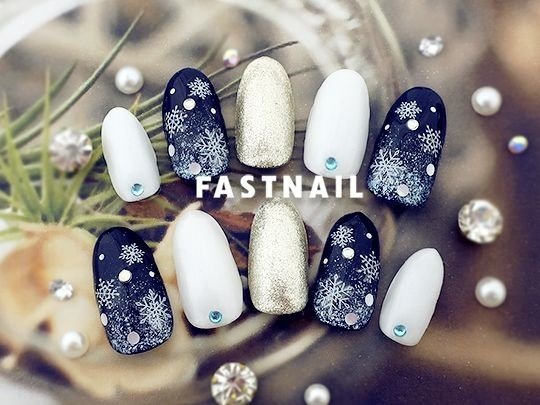 冬 成人式 デート 女子会 ハンド Fast Nail ファストネイル のネイルデザイン No ネイルブック