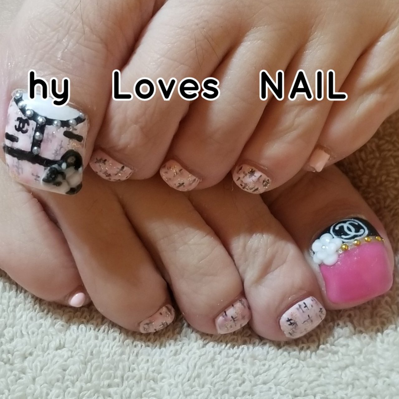 オールシーズン デート 女子会 フット 3d Hylovesnailのネイルデザイン No ネイルブック