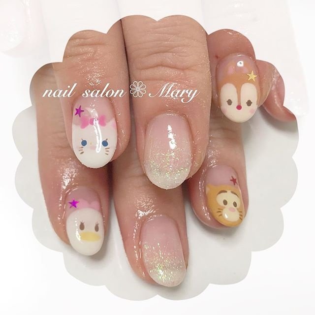 オールシーズン 痛ネイル キャラクター ショート カラフル Maryのネイルデザイン No ネイルブック
