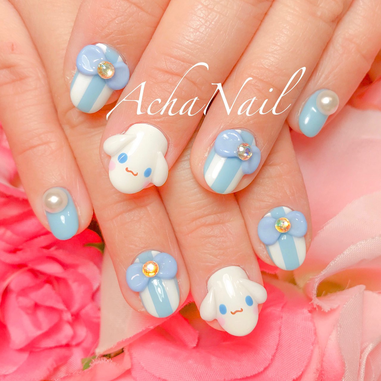 22年ファッション福袋 ネイル 3dネイルパーツ ハート ネイルパーツ シナモン シナモロール リボン ネイル Dreamstop Com