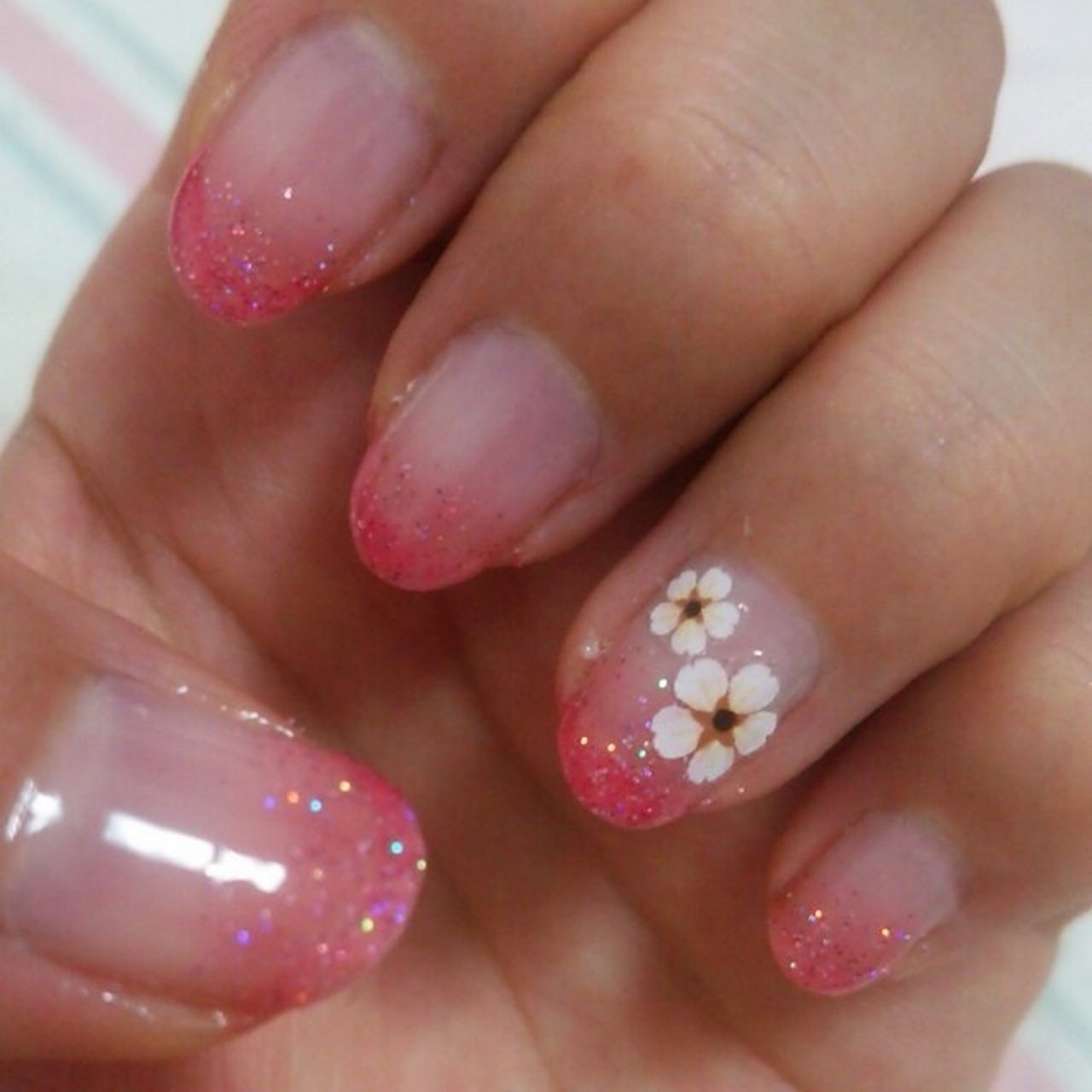 春 オフィス ハンド グラデーション ラメ Katsukisのネイルデザイン No ネイルブック