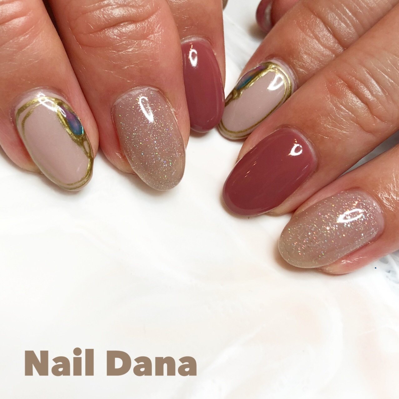 リゾート オフィス ハンド エスニック ボヘミアン Nail Danaのネイル