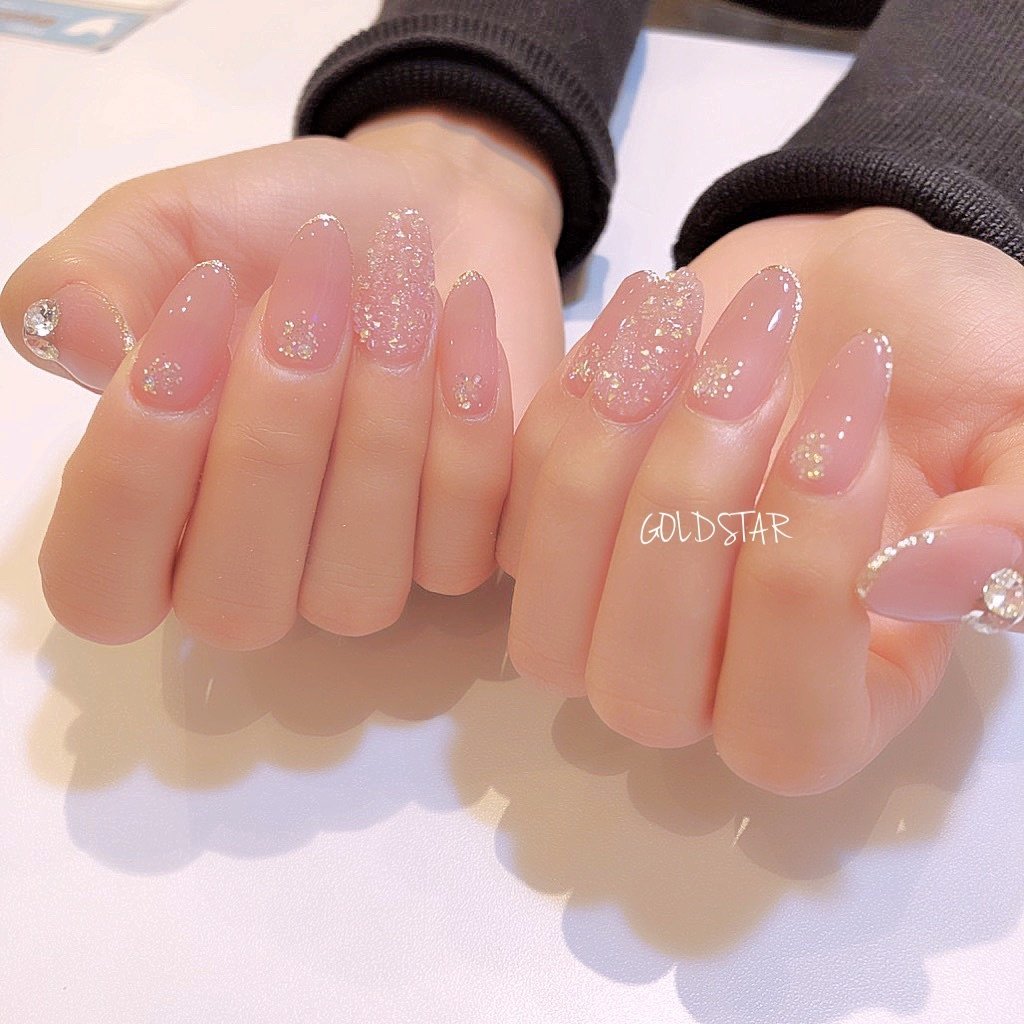 オールシーズン 成人式 オフィス ブライダル ハンド Agloss Nailのネイルデザイン No ネイルブック