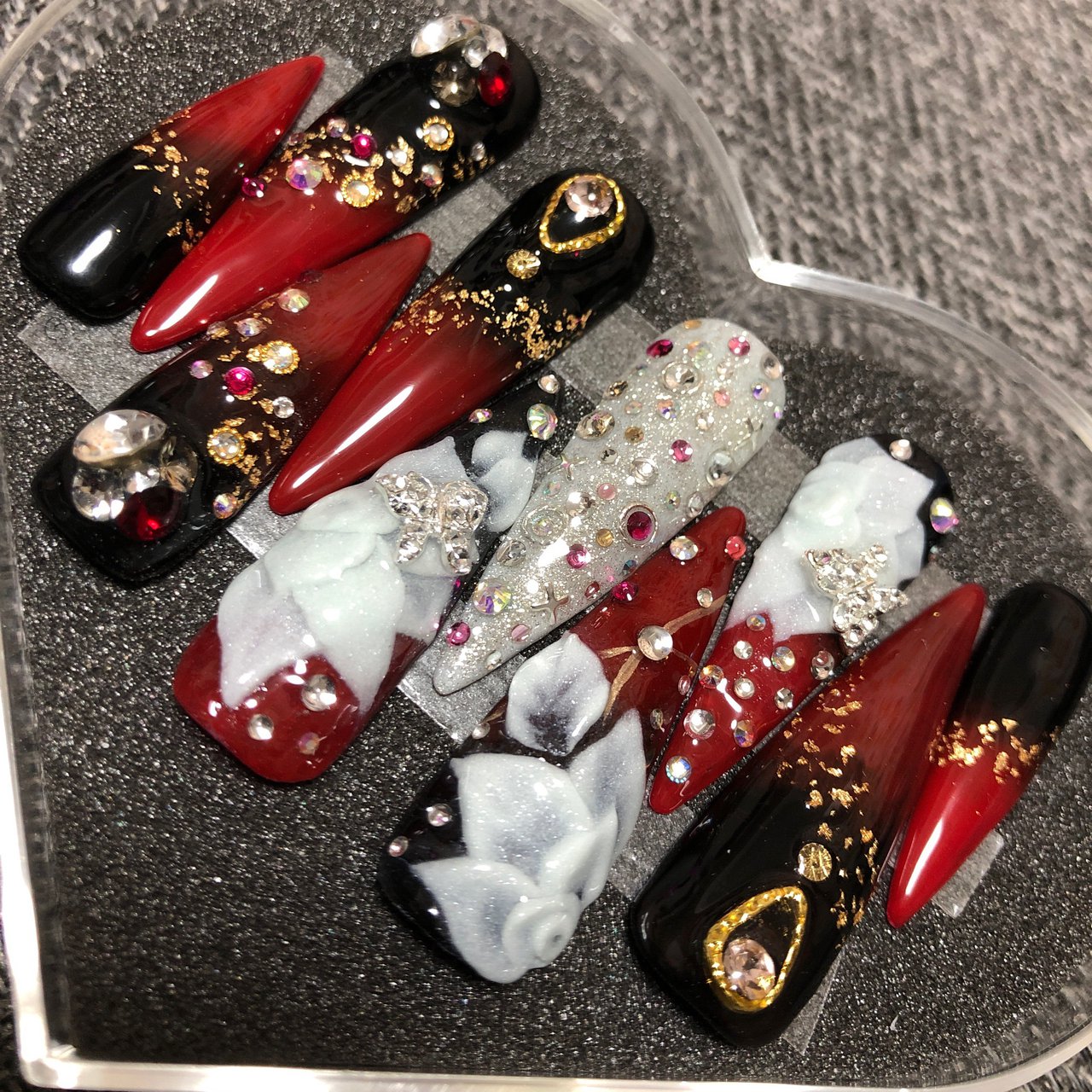 冬 お正月 成人式 ハンド グラデーション Nail Estrella エストレージャ のネイルデザイン No ネイルブック