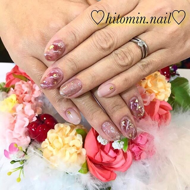 ジェル お客様 Hitomin Nailのネイルデザイン No 3857884 ネイルブック