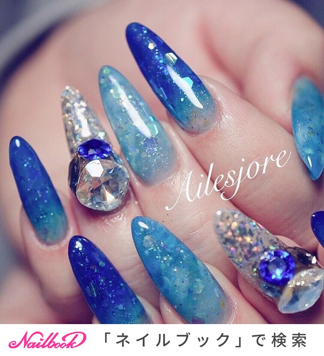 M-STYLE ネイルアート筆 青 M-STYLE ネイルアート筆 青 M-STYLE ネイルアート筆 青 ネイル