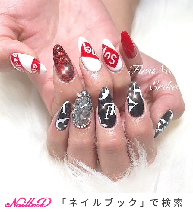 人気順 ブラックダイヤモンドネイルのネイルデザイン ネイルブック