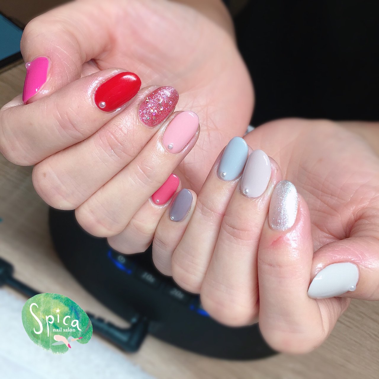 735【結婚式＊和装】新品未使用／シェルブルーム／デザートクリップ／中サイズ 735【結婚式＊和装】新品未使用／シェルブルーム／デザート