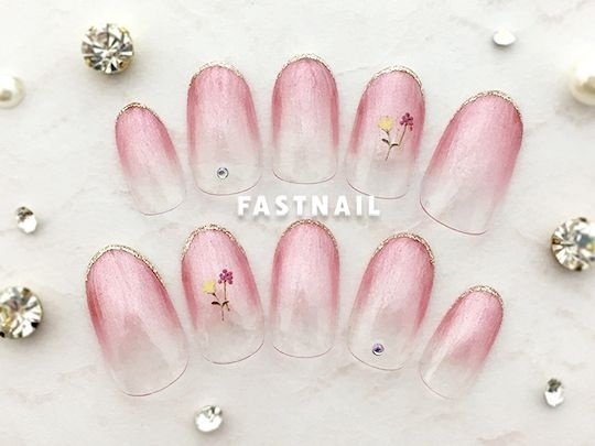 春 冬 バレンタイン 卒業式 ハンド Fast Nail ファストネイル のネイルデザイン No ネイルブック