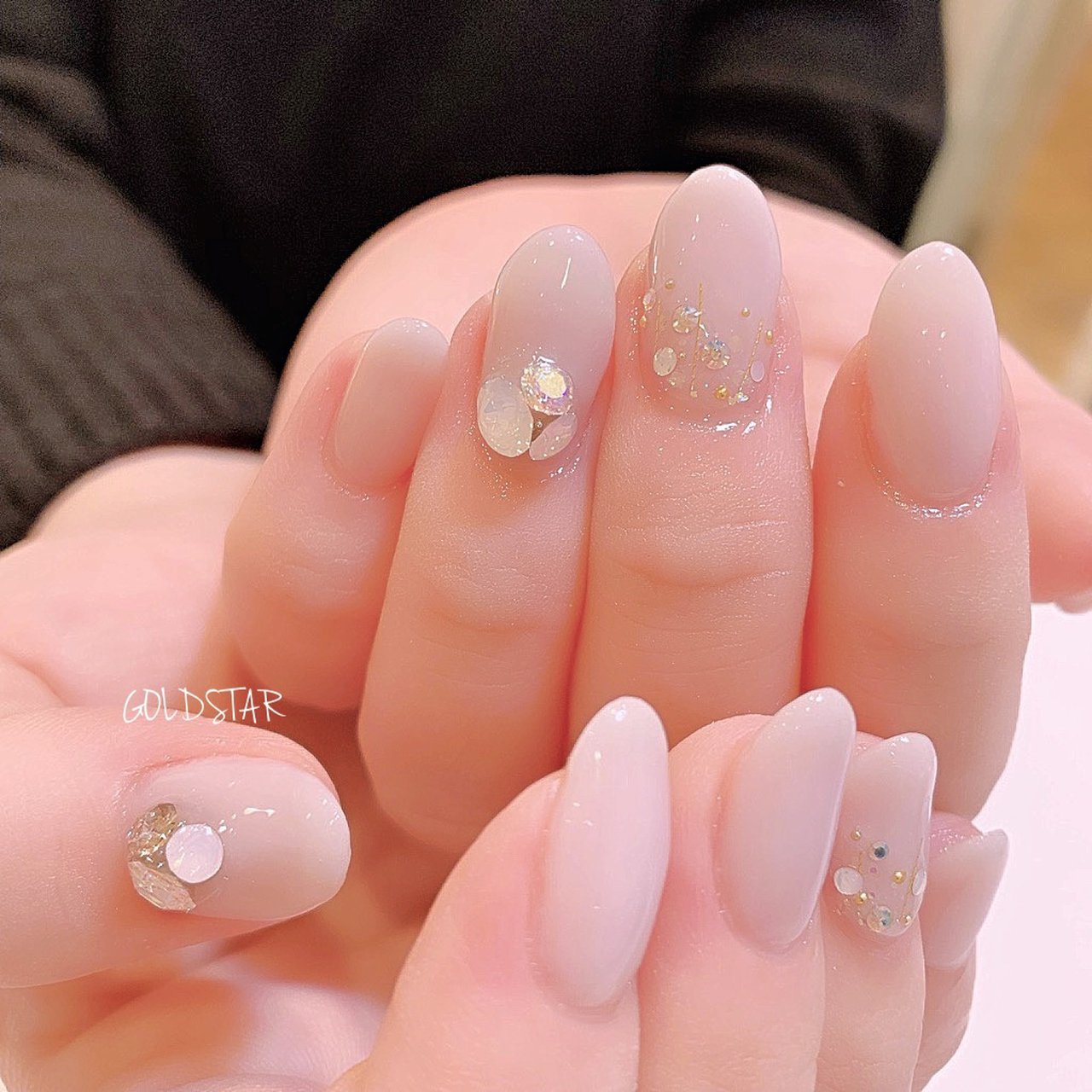 オールシーズン 成人式 オフィス ブライダル ハンド Agloss Nailのネイルデザイン No ネイルブック