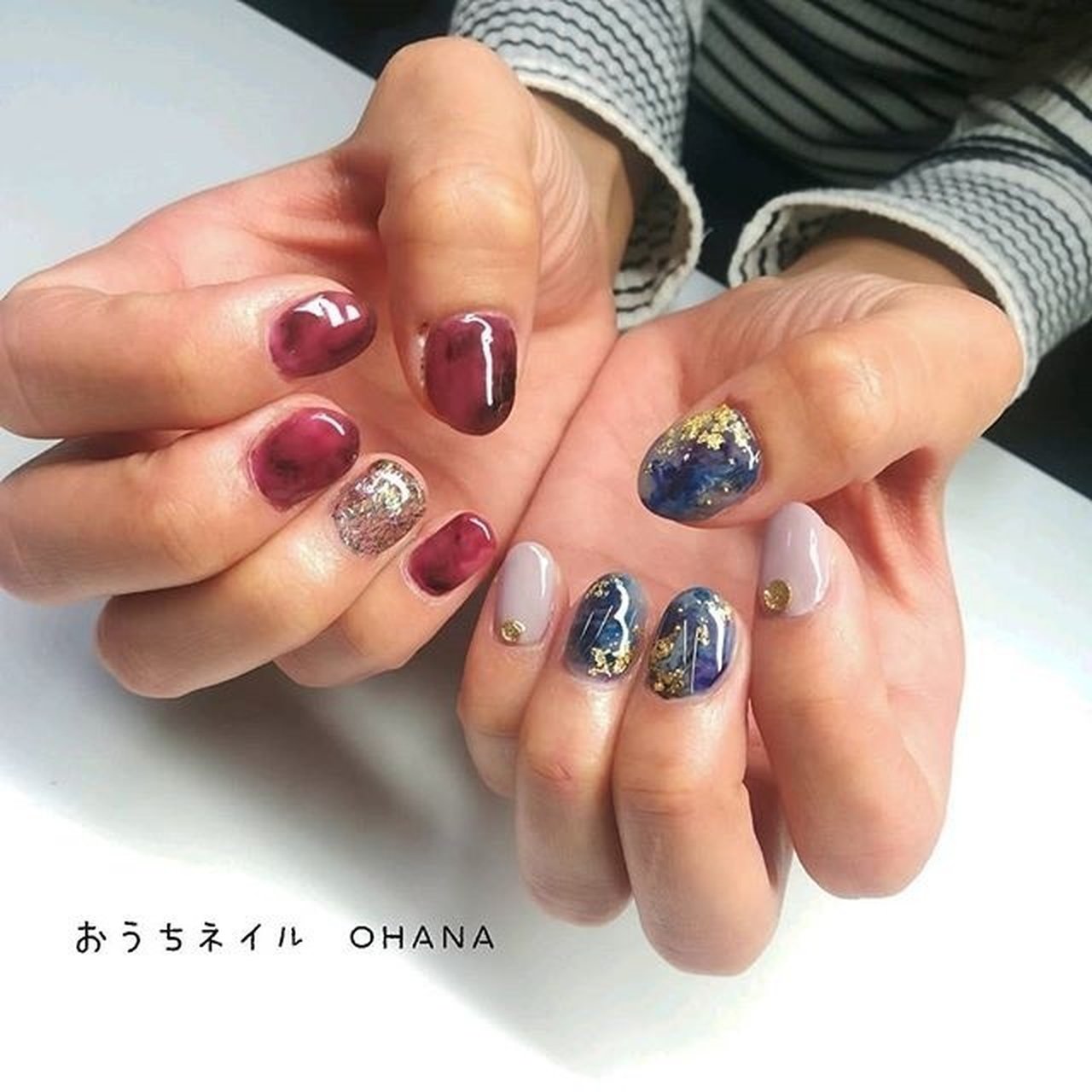 オールシーズン デート 女子会 ハンド ニュアンス おうち ネイルohanaのネイルデザイン No ネイルブック