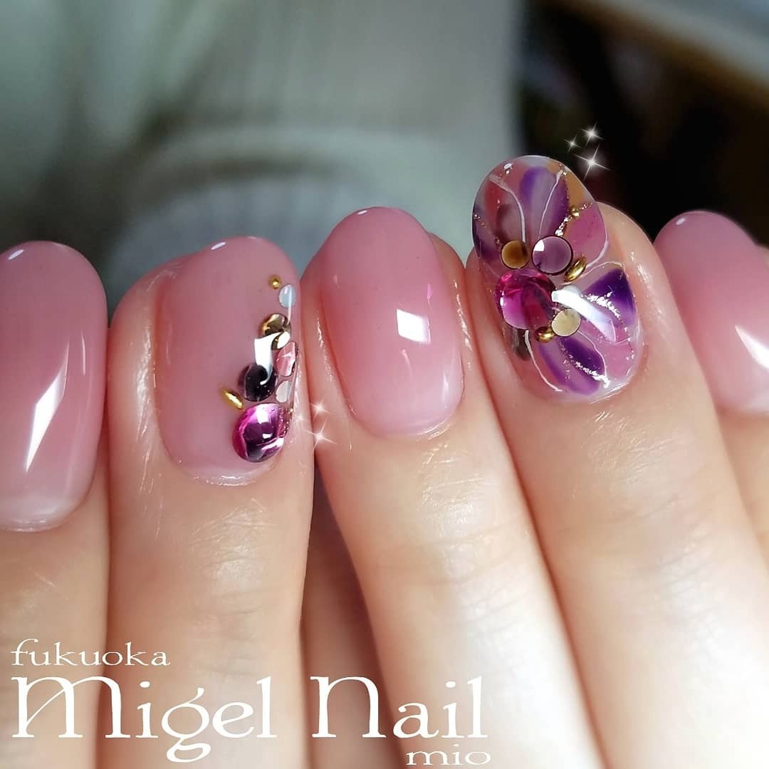 成人式 バレンタイン ブライダル パーティー ハンド Migel Nailの