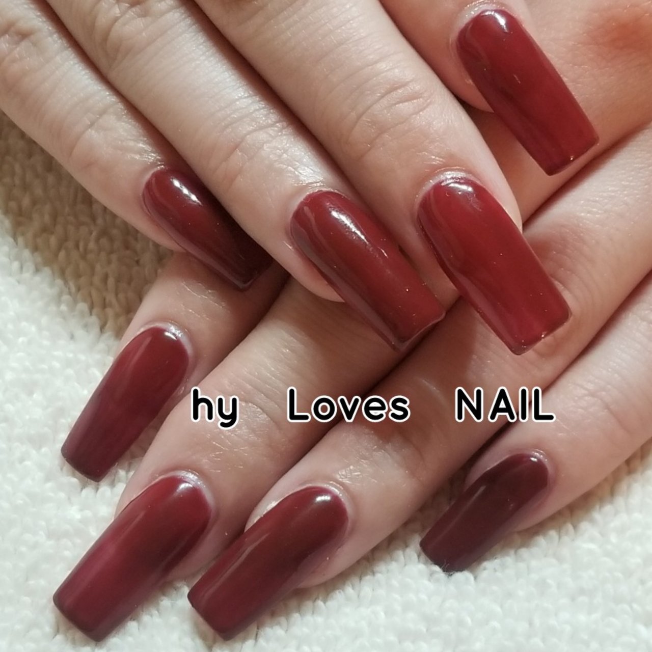 冬 バレンタイン ハンド シンプル ワンカラー Hylovesnailのネイルデザイン No 309 ネイルブック