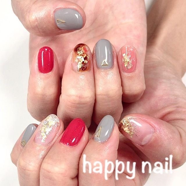 オールシーズン ホログラム ワンカラー シェル ニュアンス Happy Nailのネイルデザイン No 384 ネイルブック