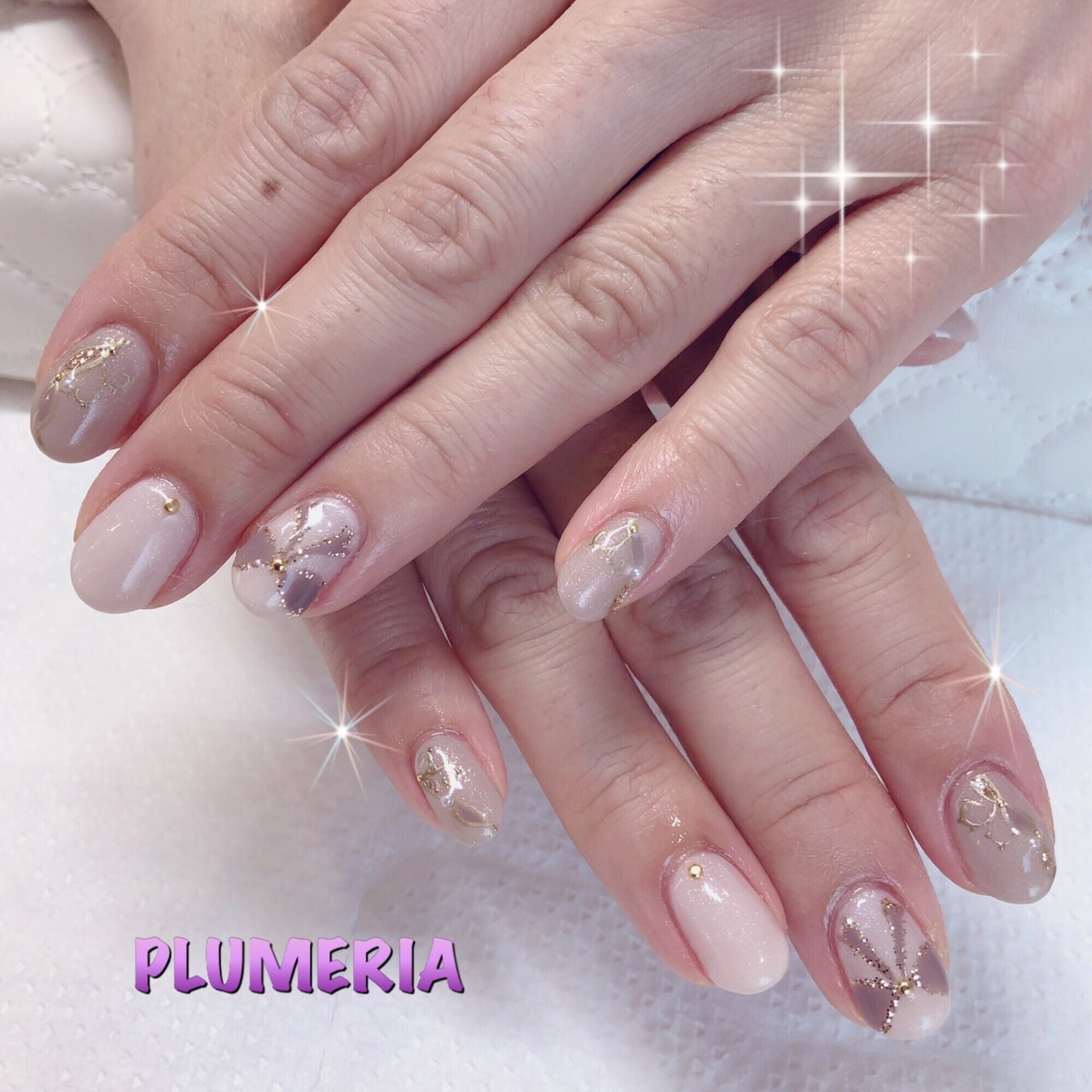 冬 パーティー デート 女子会 ハンド Plumeria 隠れ家サロンプルメリア のネイルデザイン No 3 ネイルブック