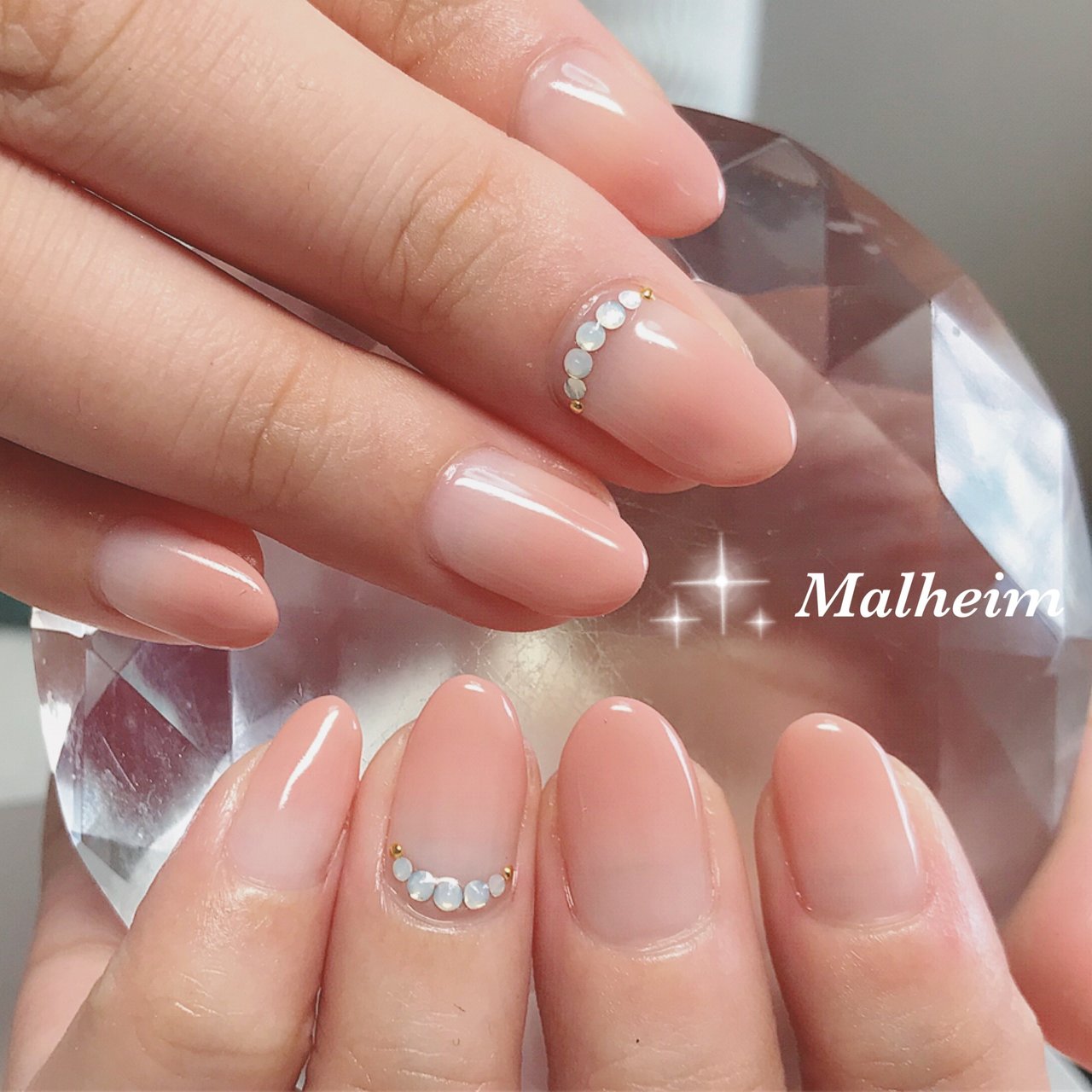 オールシーズンバレンタインオフィス女子会ハンド Nails Malheim