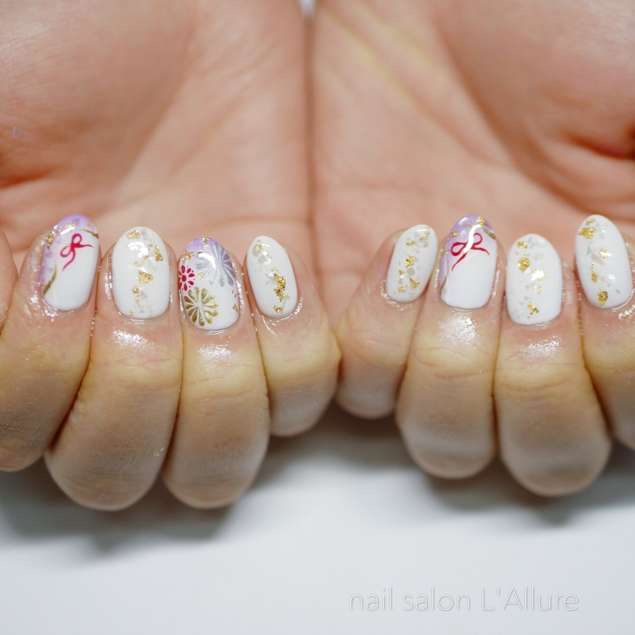 冬 お正月 成人式 和 Nail Salon Lallure のネイルデザイン No ネイルブック