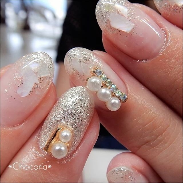 オールシーズン オフィス ブライダル デート ハンド Chocoraのネイルデザイン No ネイルブック