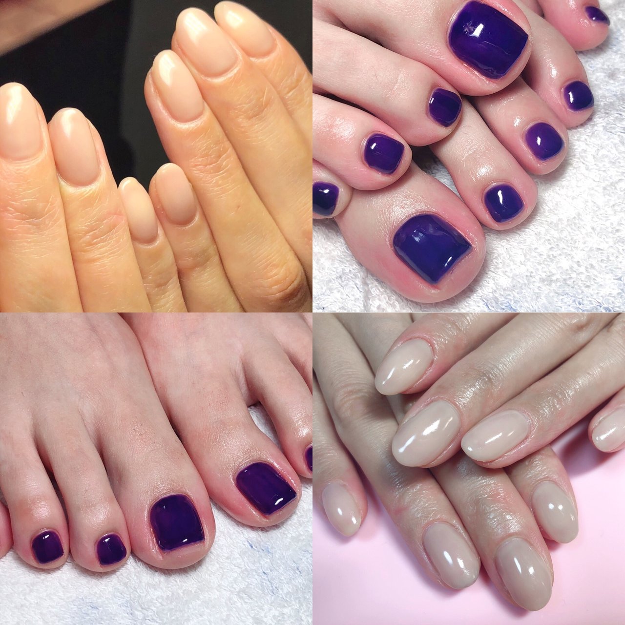 オールシーズン シンプル パープル ジェル ネイルモデル Nail Loveのネイルデザイン No 3892491 ネイルブック