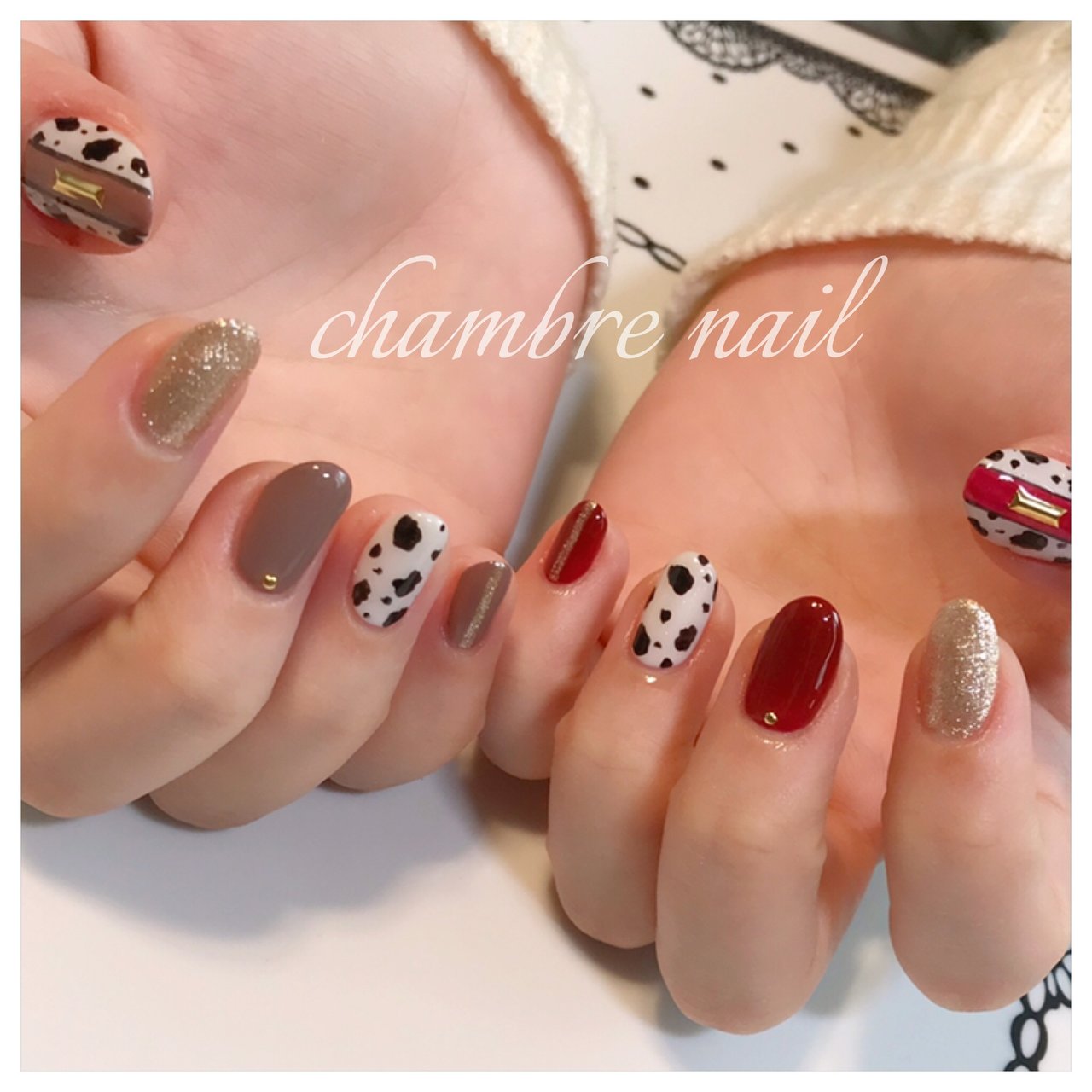 冬 バレンタイン デート 女子会 ハンド Chambre Nailのネイルデザイン No ネイルブック