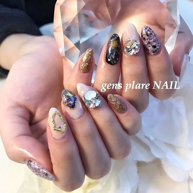 秋 冬 オールシーズン パーティー ハンド Gpnail Sayakaのネイルデザイン No ネイルブック