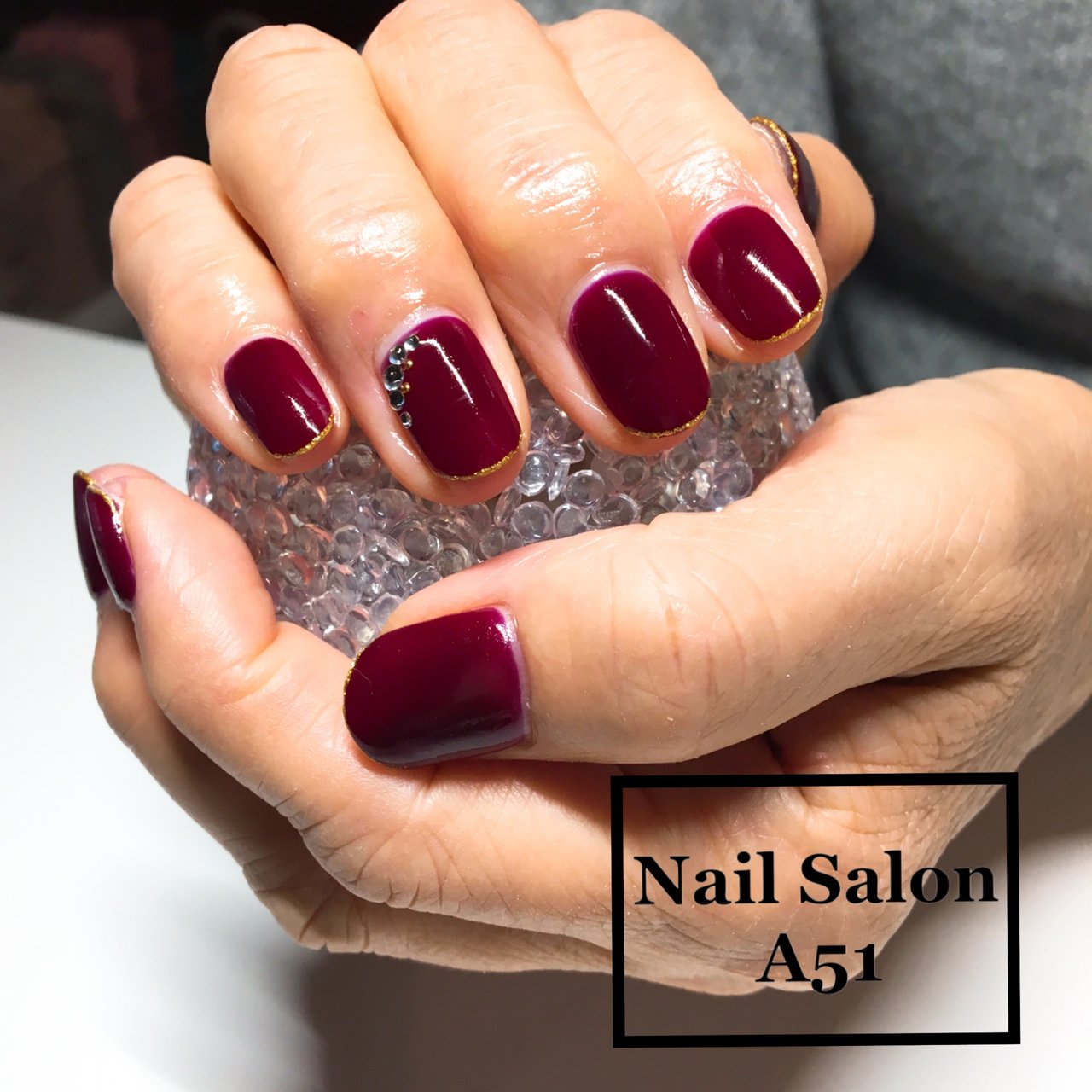 秋 冬 ハンド シンプル ワンカラー Nail Salon A51のネイルデザイン No ネイルブック