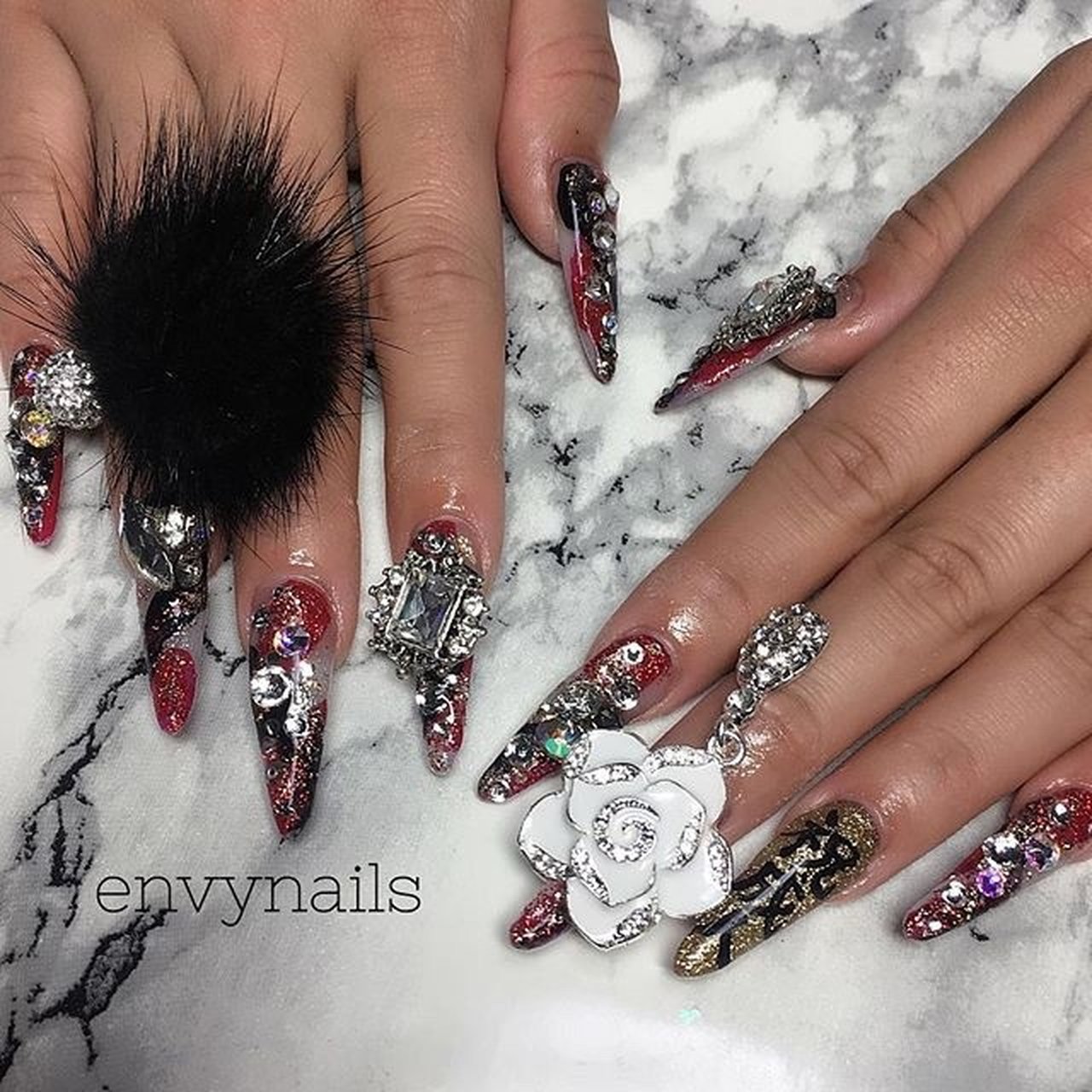 オールシーズン お正月 成人式 パーティー ハンド Envynailsのネイルデザイン No ネイルブック