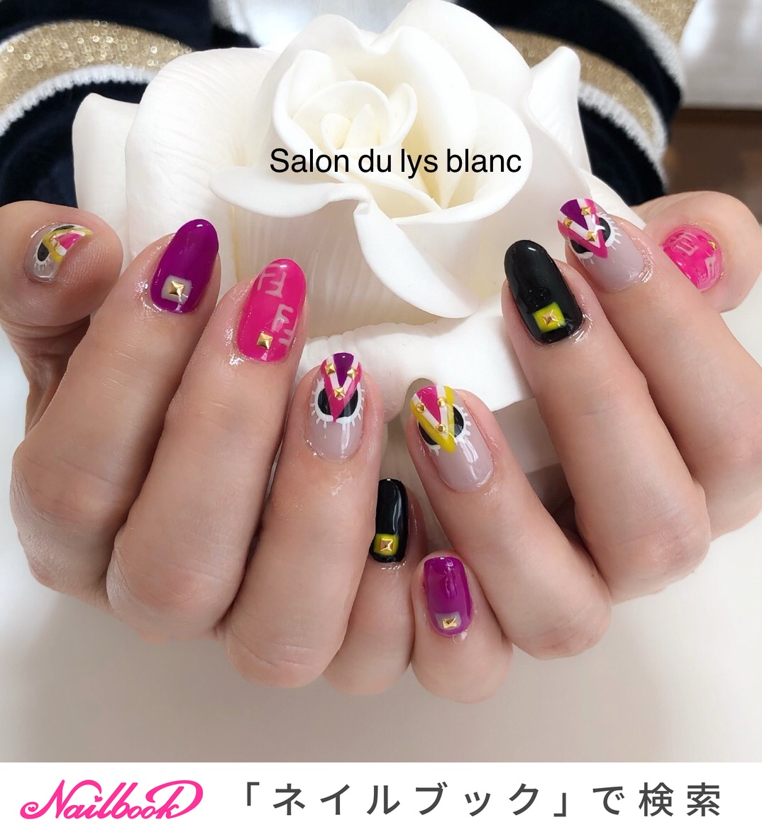 Fendiモンスターネイルのネイルデザイン ネイルブック