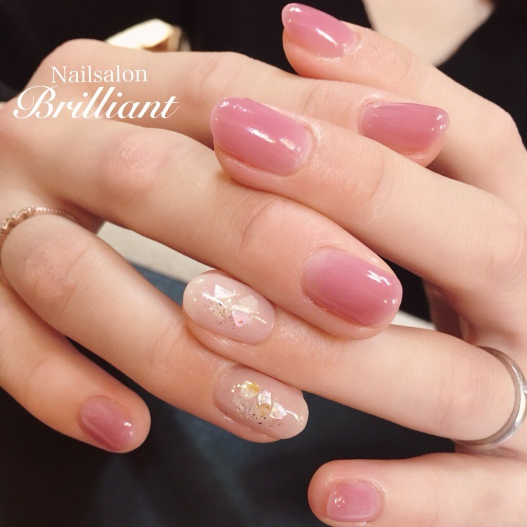 春冬オフィスデートハンド Nailsalonbrilliantのネイルデザインno