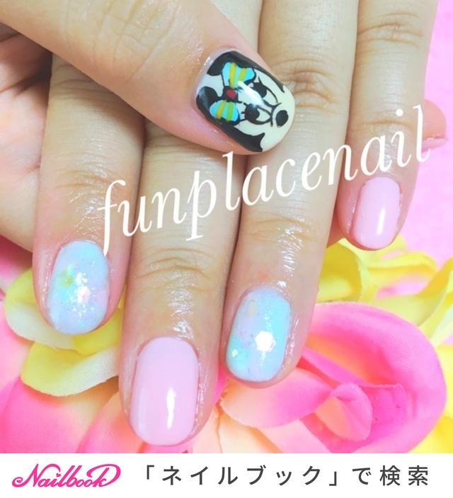 夏 パーティー デート ハンド キャラクター 江戸川区プライベートネイルサロンfunplacenail ファンプレイスネイルのネイル デザイン No ネイルブック