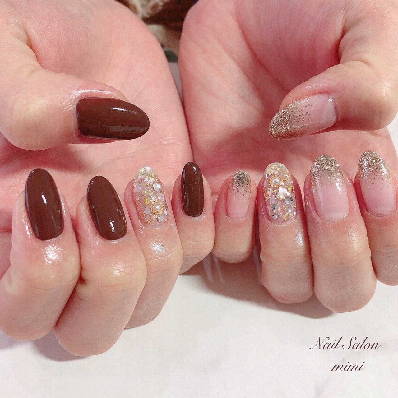 オールシーズン オフィス パーティー デート ハンド Nail Salon Mimiのネイルデザイン No ネイルブック