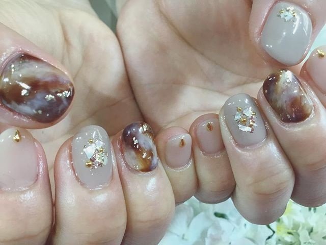 秋 冬 オールシーズン オフィス シンプル Nailrose恵比寿のネイルデザイン No ネイルブック