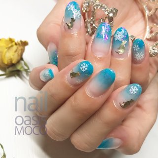 人気順 ワンカラー 水色 ラメグラデのネイルデザイン ネイルブック