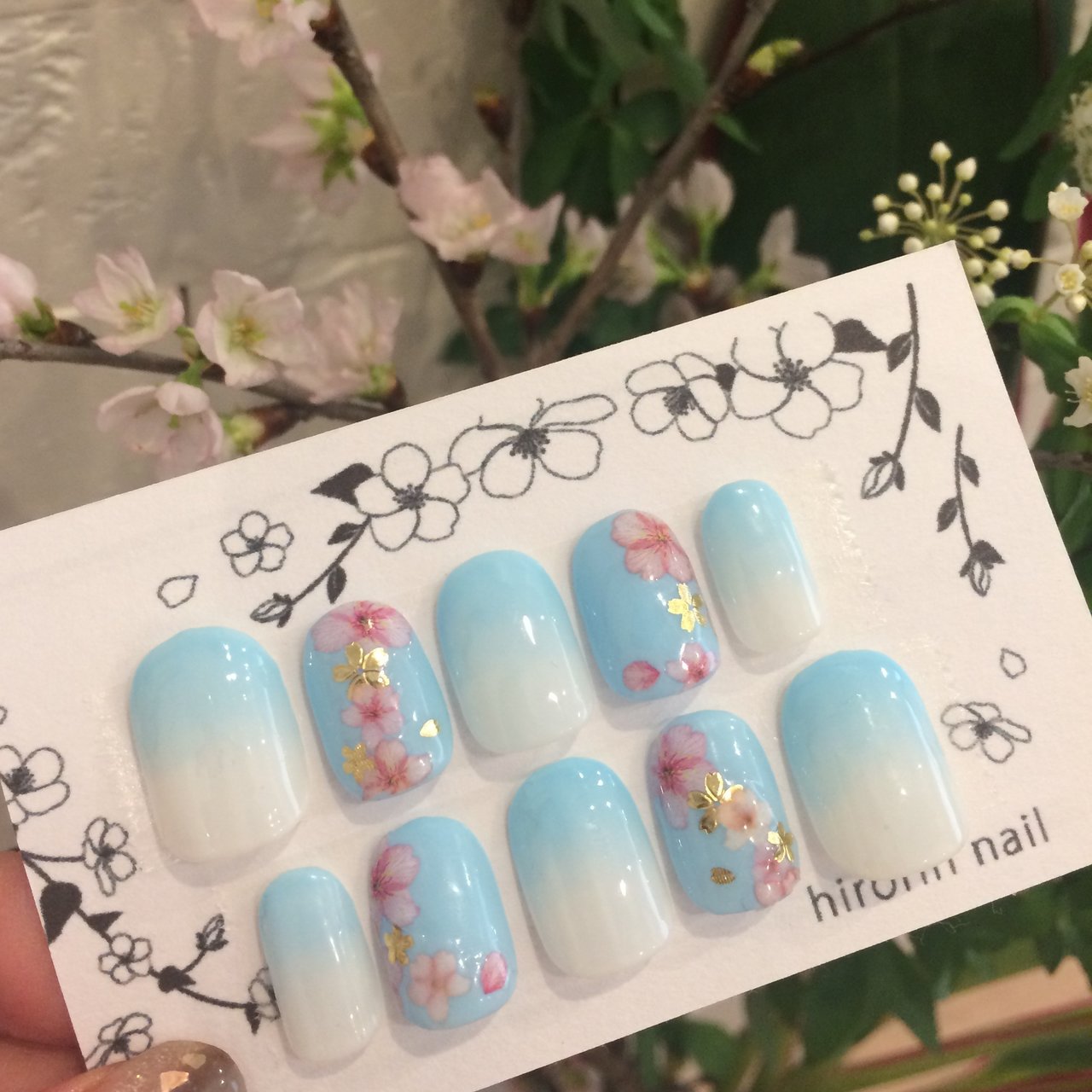 春 成人式 卒業式 入学式 ハンド Hirorinnailのネイルデザイン No ネイルブック