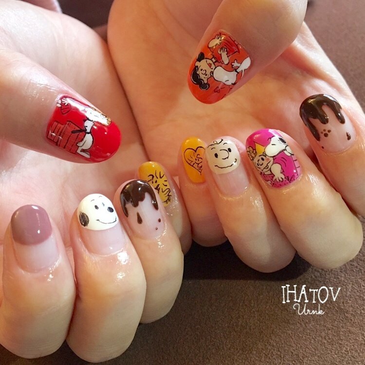 冬 バレンタイン デート ハンド 変形フレンチ Ihatov Nailarts のネイルデザイン No ネイルブック