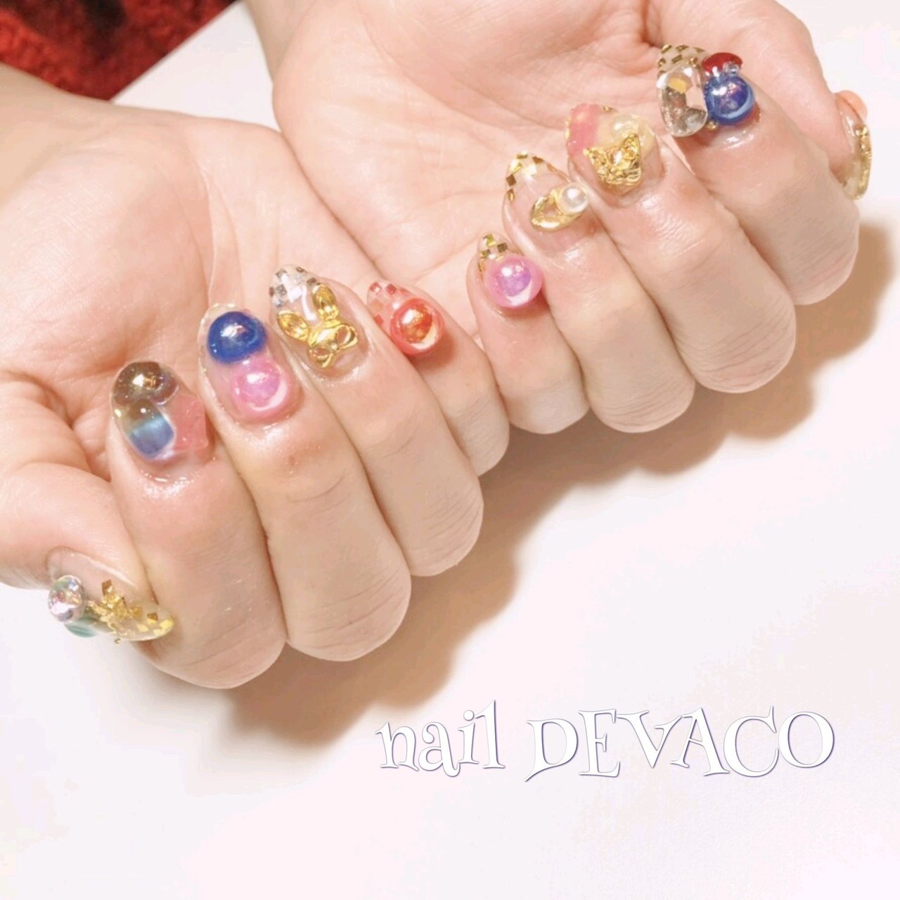 オールシーズン パーティー ハンド ビジュー ホログラム 999naildevacoのネイルデザイン No ネイルブック