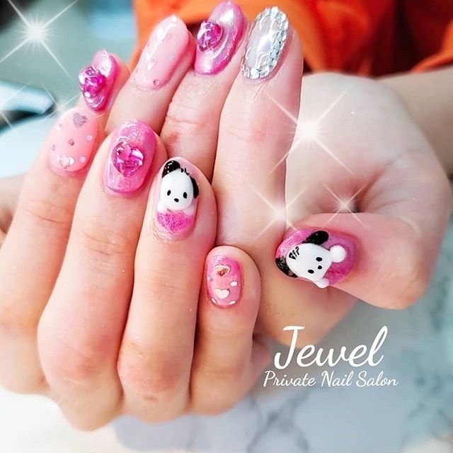 ハート キャラクター 3d ユニコーン ピンク Nailst Rのネイルデザイン No 3915727 ネイルブック