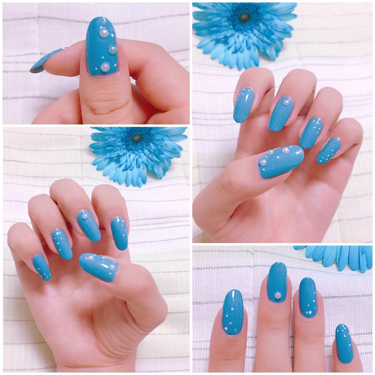 夏 オールシーズン 海 ハンド シンプル Omochi No Nailのネイルデザイン No ネイルブック