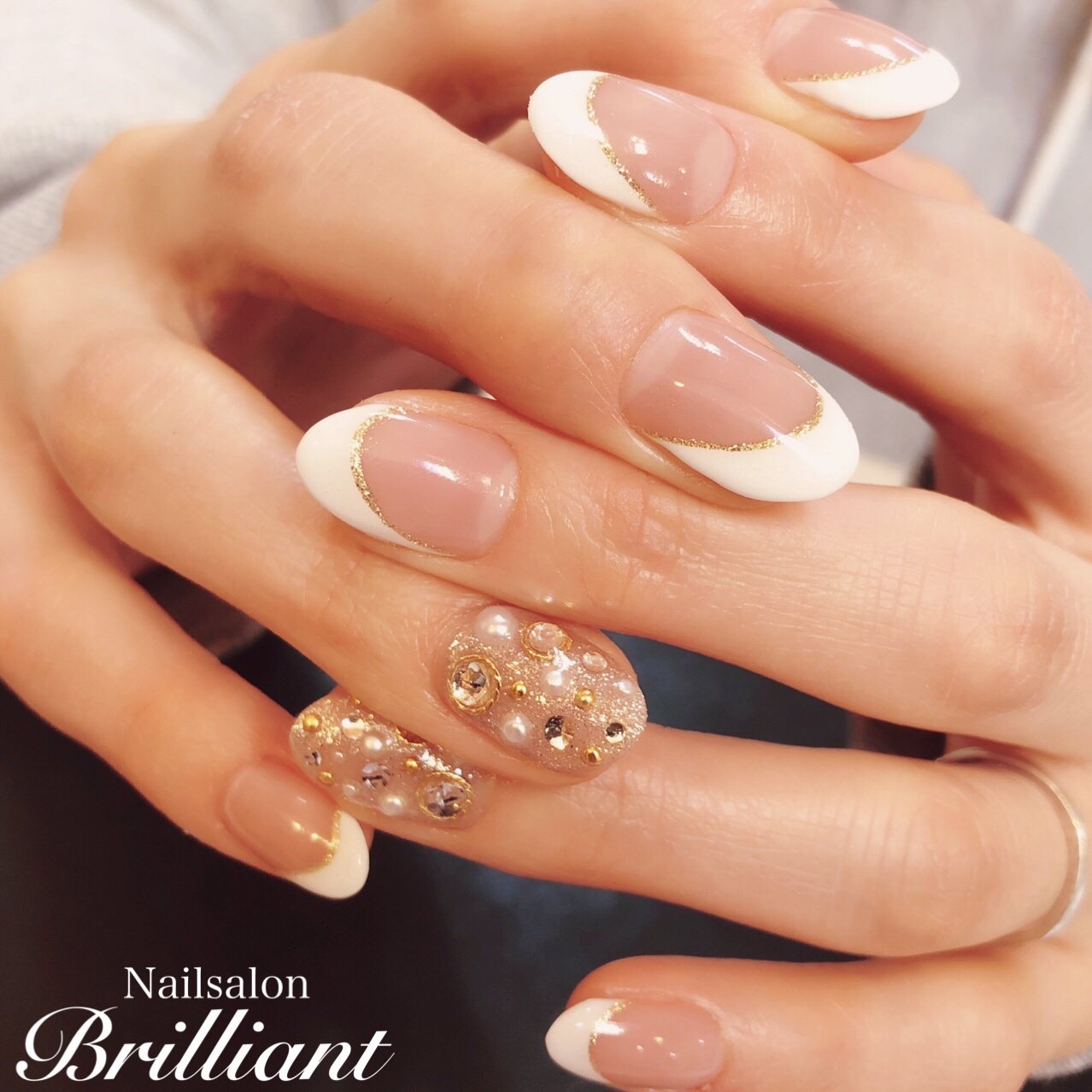 春 冬 オフィス デート ハンド Nailsalonbrilliantのネイルデザイン No ネイルブック