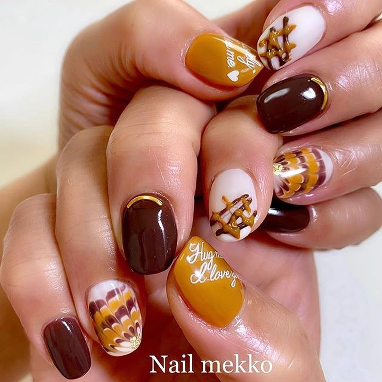 バレンタイン ピーコック イニシャル スイーツ ホイル Nail Mekkoのネイルデザイン No ネイルブック
