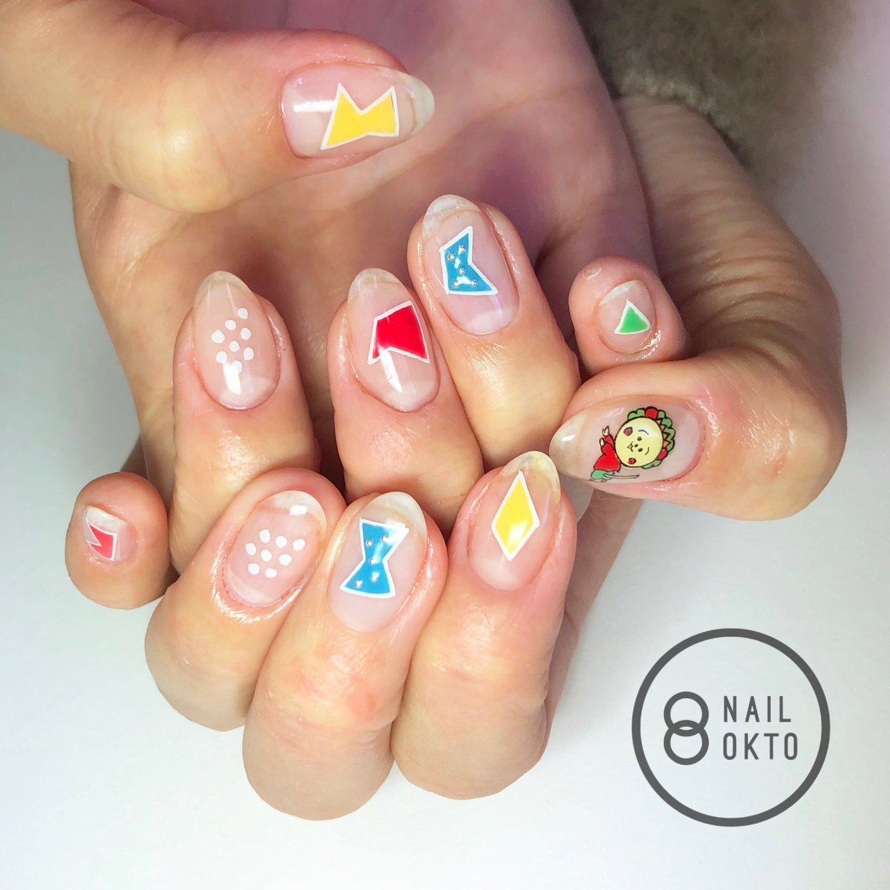 オールシーズン ハンド 痛ネイル キャラクター ショート Nail Oktoのネイルデザイン No ネイルブック