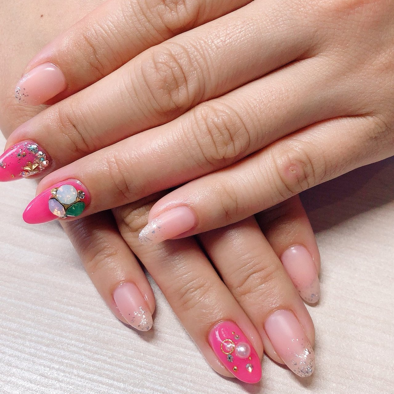 バレンタイン デート 女子会 ロング ホワイト Nail Salon ちゅらのネイルデザイン No ネイルブック