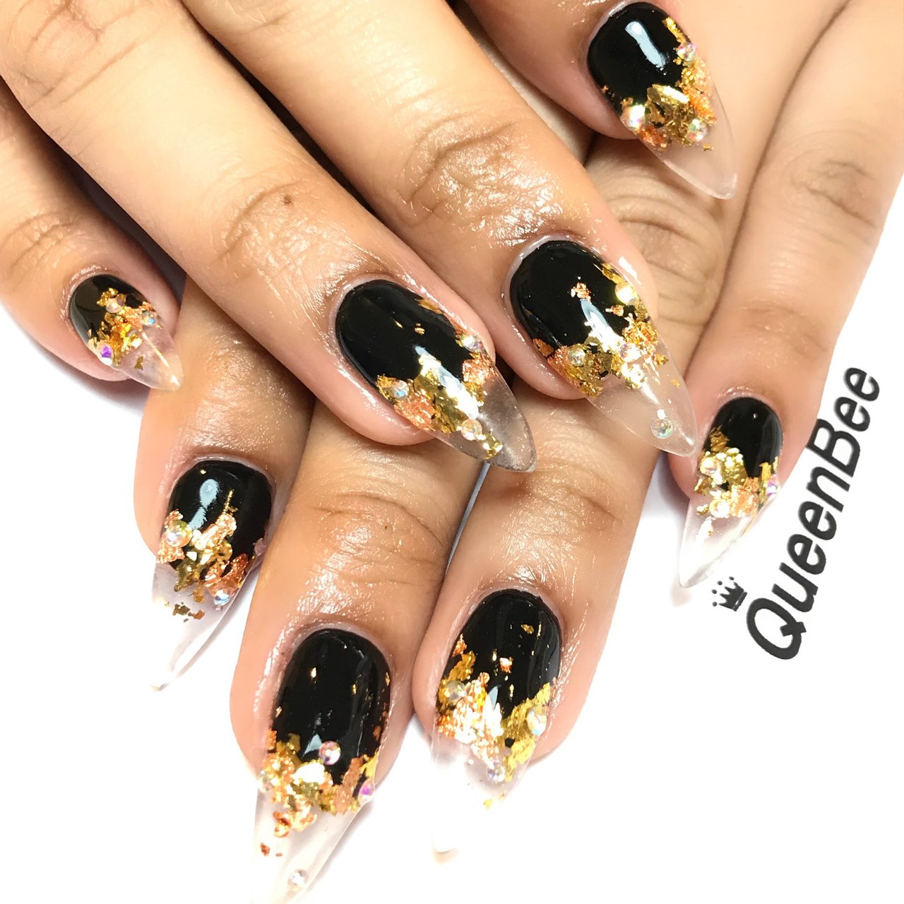 ネイルアート用品セット 黒バッグ付き 2965a3f76db27c92e64cec87be892b