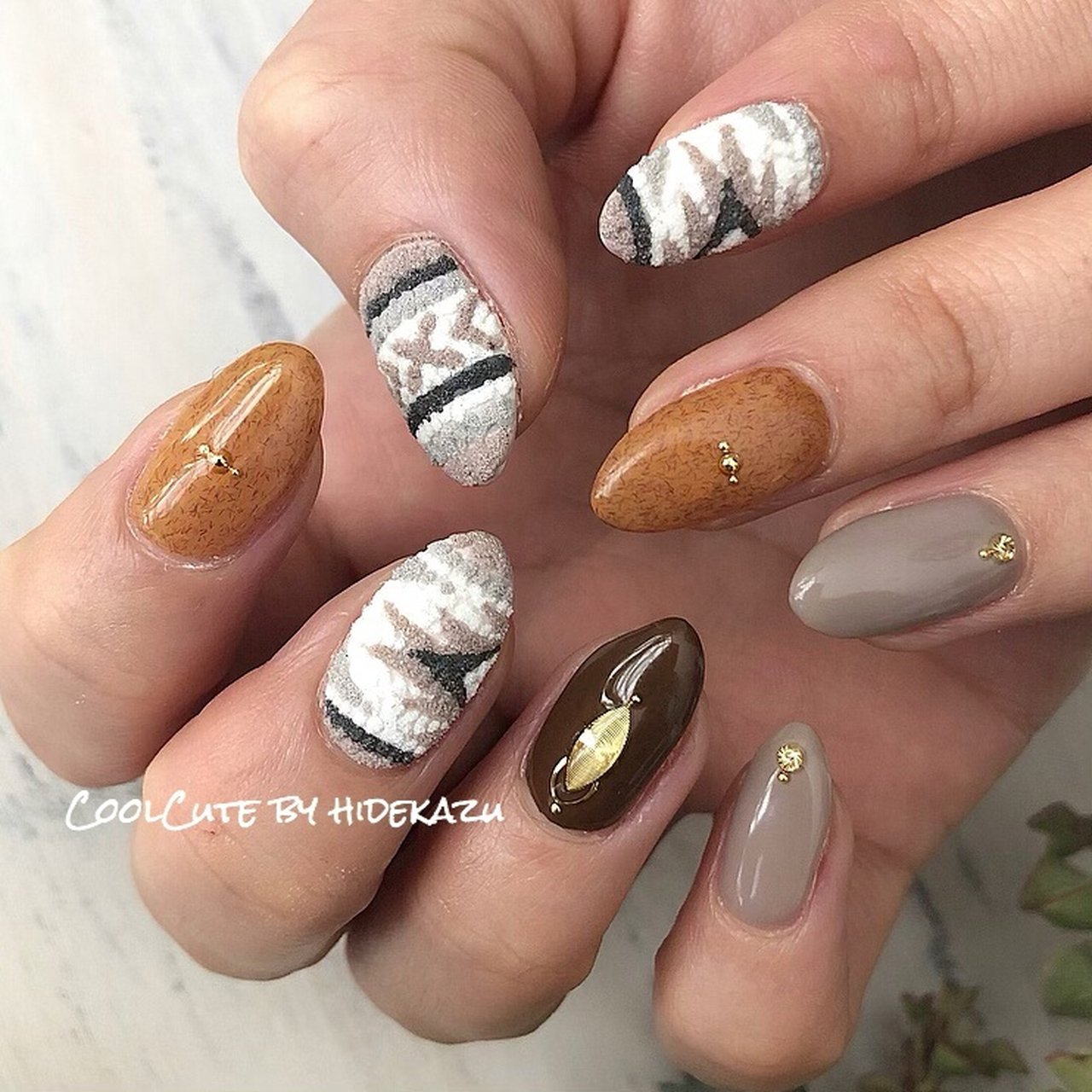 冬 デート 女子会 ネイティブ ボヘミアン Hidekazuのネイルデザイン No ネイルブック