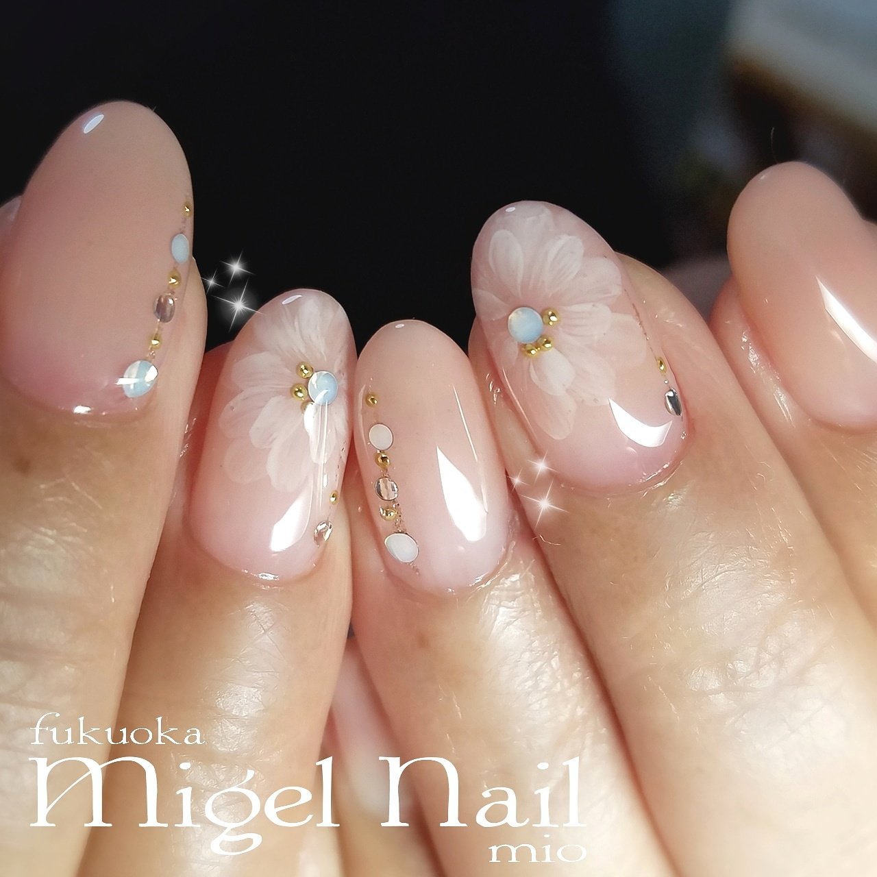 春 卒業式 入学式 ブライダル ハンド Migel Nailのネイルデザイン No ネイルブック