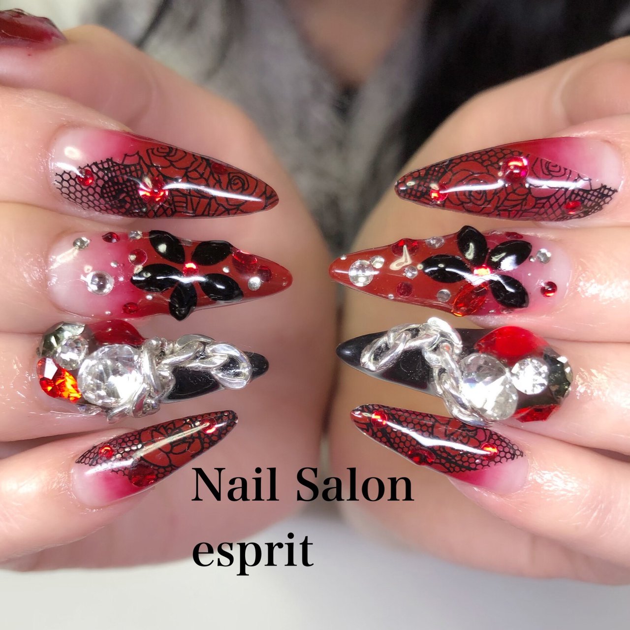 スーパーロング スカルプチュア Nail Salon Esprit 和光市 朝霞市 のネイルデザイン No ネイルブック