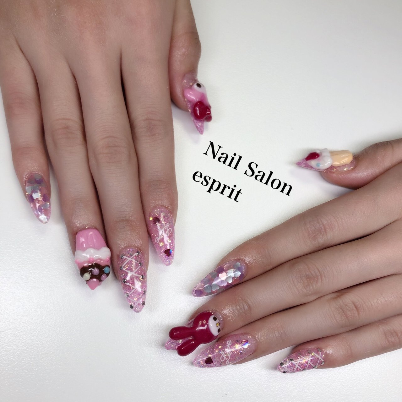 ロング スカルプチュア Nail Salon Esprit 和光市 朝霞市 のネイル