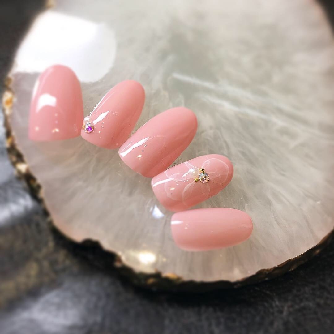 春 卒業式 入学式 ブライダル ハンド 溝の口 Nail Trees ネイルトゥリース のネイルデザイン No ネイルブック