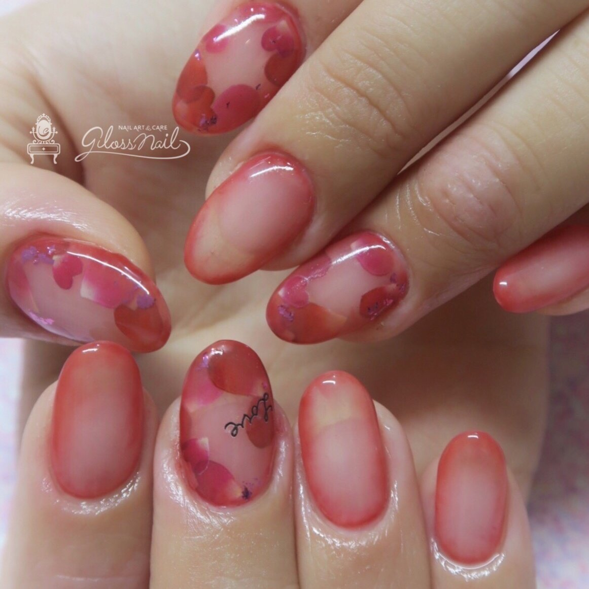 バレンタイン パーティー デート 女子会 ハンド Glossnail Manaのネイルデザイン No ネイルブック