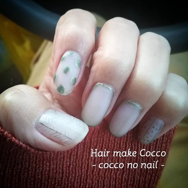 オールシーズン ブライダル デート 女子会 ハンド Cocco No Nail コッコノネイルのネイルデザイン No ネイルブック